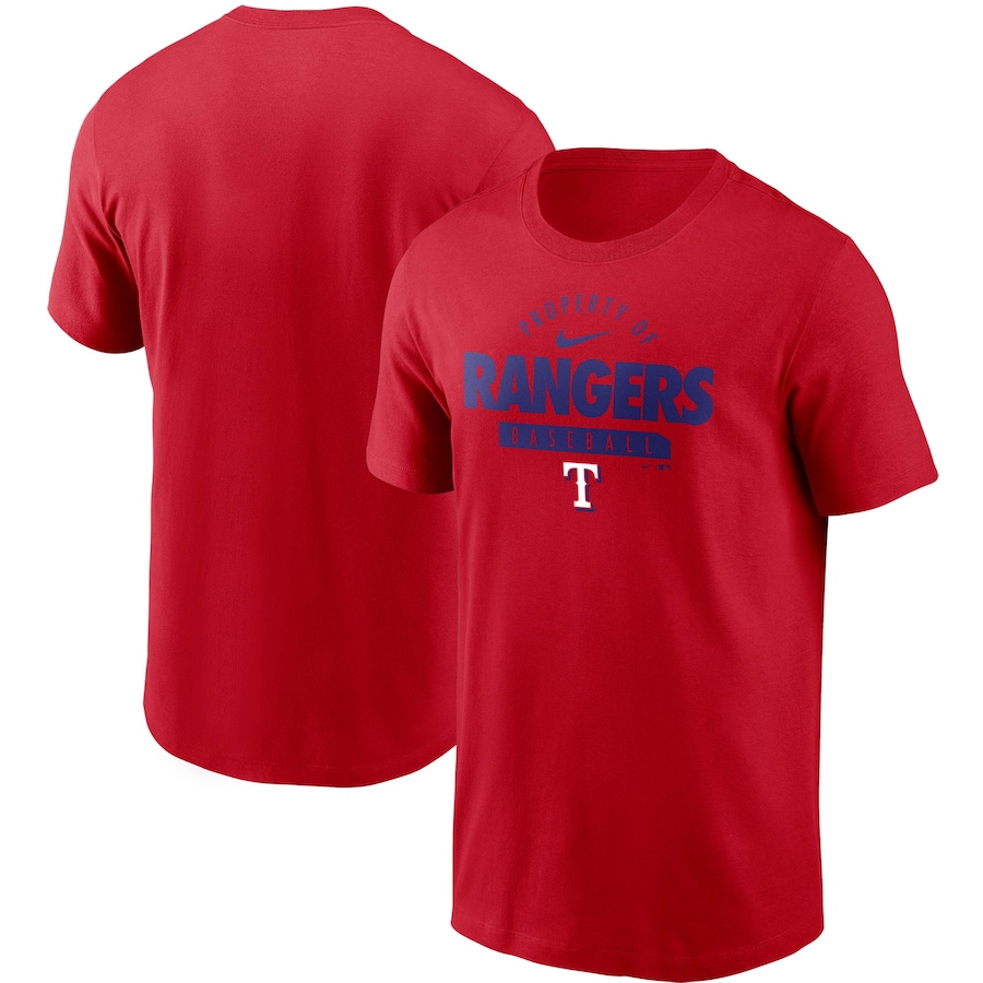 Men's Texas Rangers Nike Red Primetime Property Of Practice T-Shirt Men's Texas Rangers Nike Red Primetime Property Of Practice T-Shirt