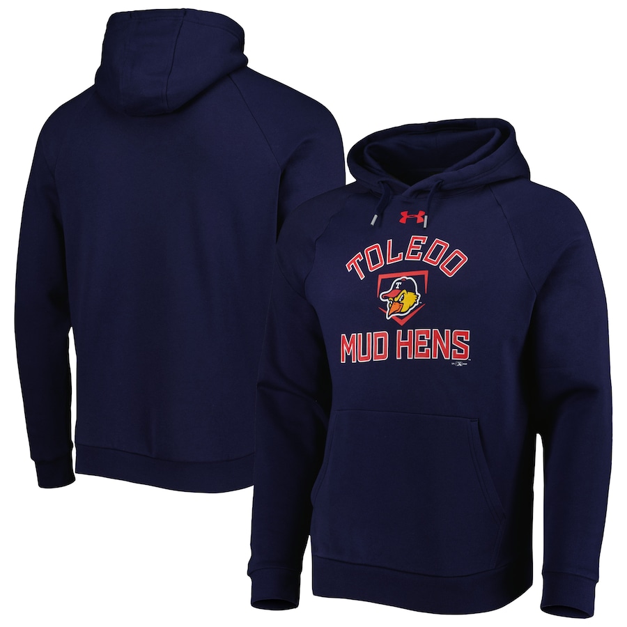 Men's Toledo Mud Hens Under Armour Navy All Day Raglan Fleece Pullover Hoodie Men's Toledo Mud Hens Under Armour Navy All Day Raglan Fleece Pullover Hoodie