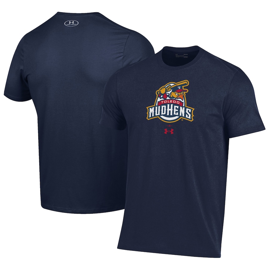 Men's Toledo Mud Hens Under Armour Navy Performance T-Shirt