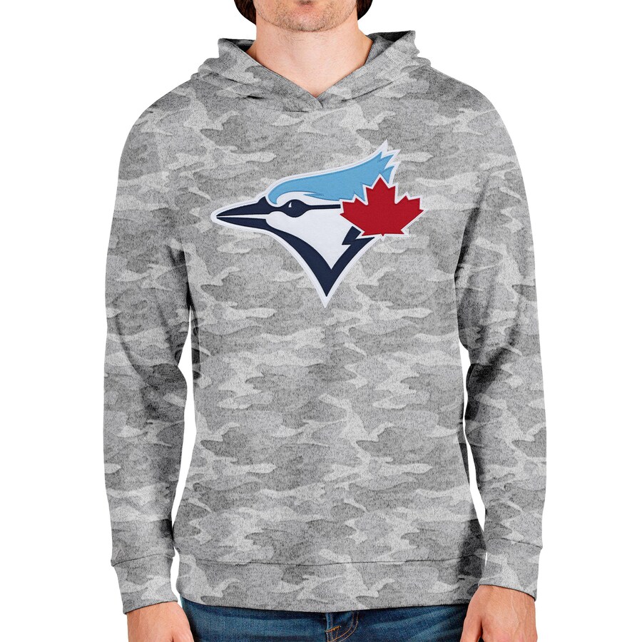 Men's Toronto Blue Jays Antigua Camo Team Logo Absolute Pullover Hoodie