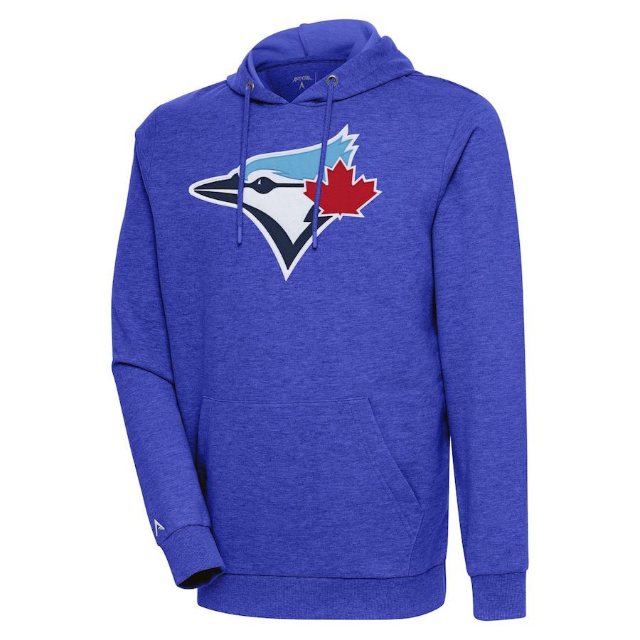 Men's Toronto Blue Jays Antigua Heather Royal Action Pullover Hoodie