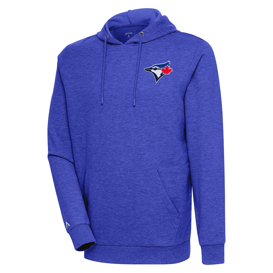 Men's Toronto Blue Jays Antigua Heather Royal Action Pullover Hoodie