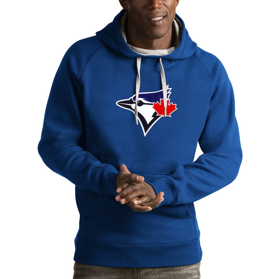 Men's Toronto Blue Jays Antigua Royal Victory Pullover Hoodie