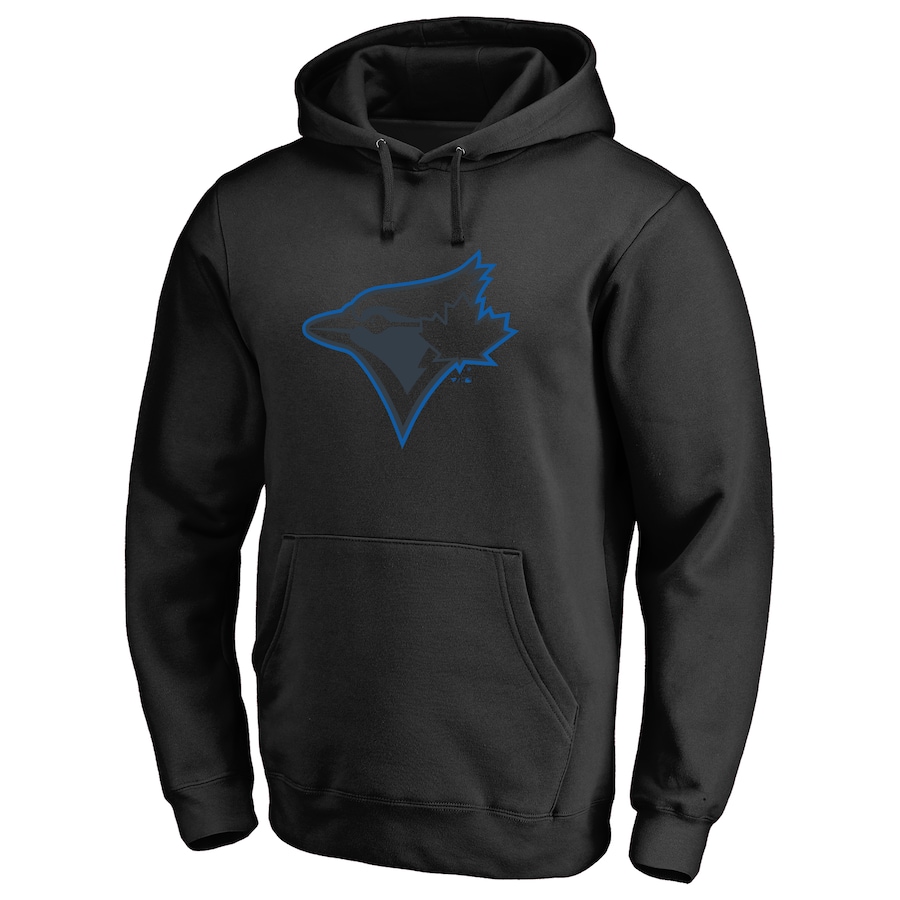 Men's Toronto Blue Jays Black Taylor Pullover Hoodie