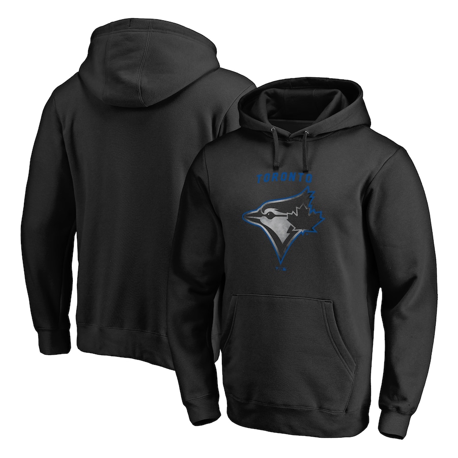 Men's Toronto Blue Jays Black Arch Smoke Pullover Hoodie
