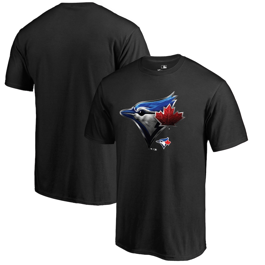 Men's Toronto Blue Jays Black Midnight Mascot T-Shirt