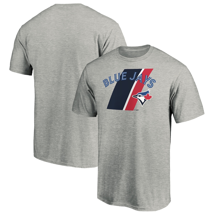 Men's Toronto Blue Jays Heathered Gray Team Prep T-Shirt Men's Toronto Blue Jays Heathered Gray Team Prep T-Shirt