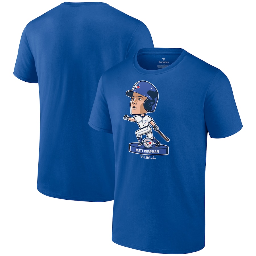 Men's Toronto Blue Jays Matt Chapman Nike Royal Bobble Head Graphic T-Shirt