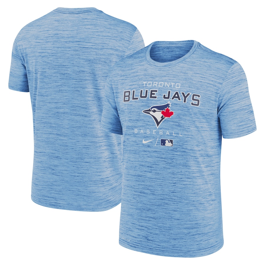 Men's Toronto Blue Jays Nike Powder Blue Authentic Collection Velocity Practice Space-Dye Performance T-Shirt Men's Toronto Blue Jays Nike Powder Blue Authentic Collection Velocity Practice Space-Dye Performance T-Shirt