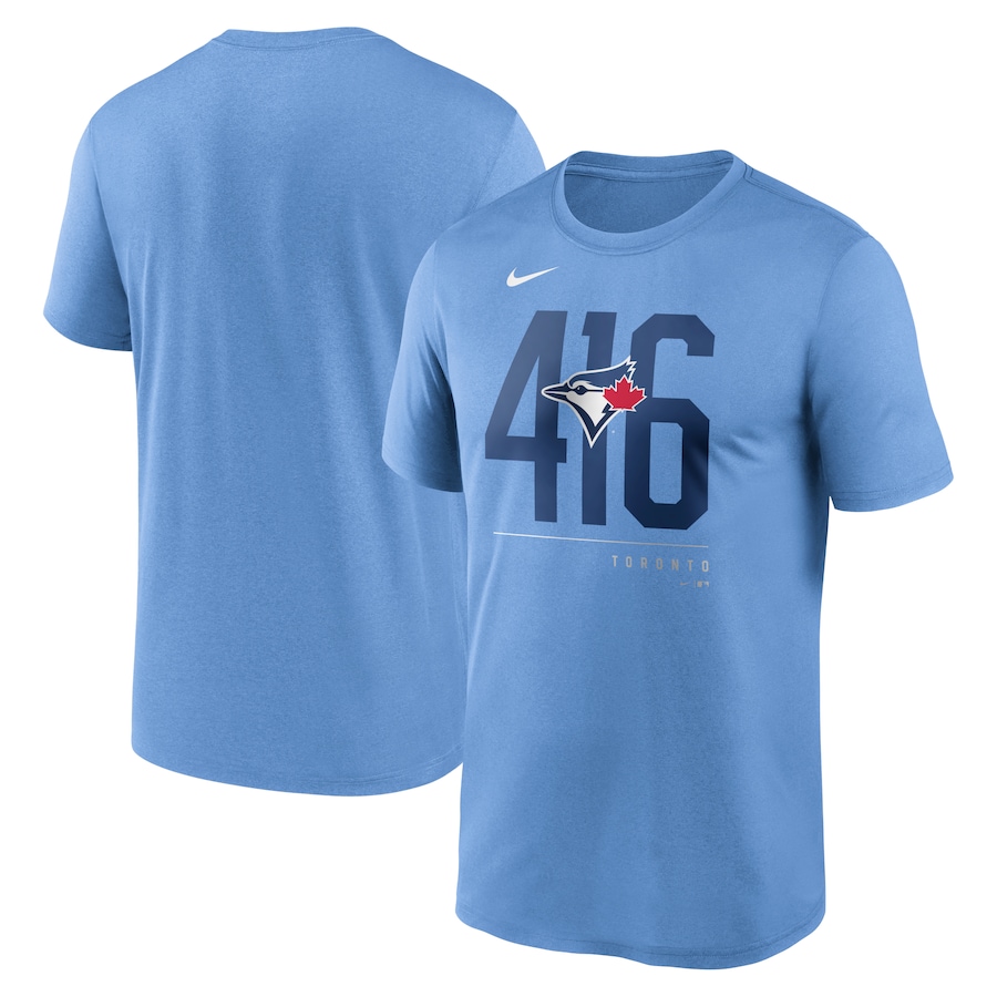 Men's Toronto Blue Jays Nike Powder Blue Local Club Rep Performance T-Shirt