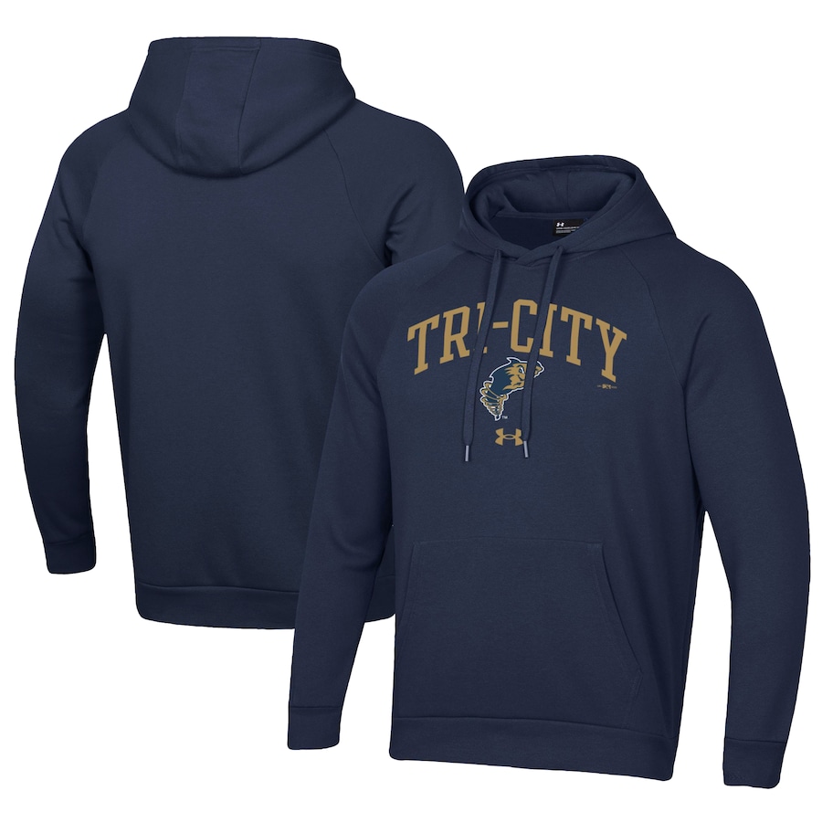 Men's Tri-City Dust Devils Under Armour Navy All Day Fleece Pullover Hoodie Men's Tri-City Dust Devils Under Armour Navy All Day Fleece Pullover Hoodie