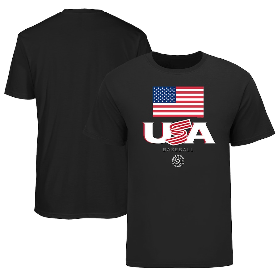 Men's USA Baseball LEGENDS Black 2023 World Baseball Classic Federation T-Shirt