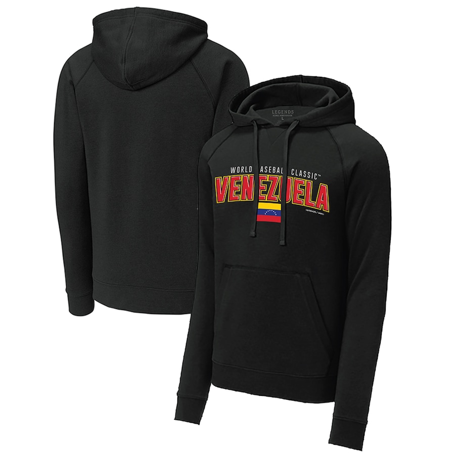 Men's Venezuela Baseball LEGENDS Black 2023 World Baseball Classic Country Pride Pullover Hoodie Men's Venezuela Baseball LEGENDS Black 2023 World Baseball Classic Country Pride Pullover Hoodie