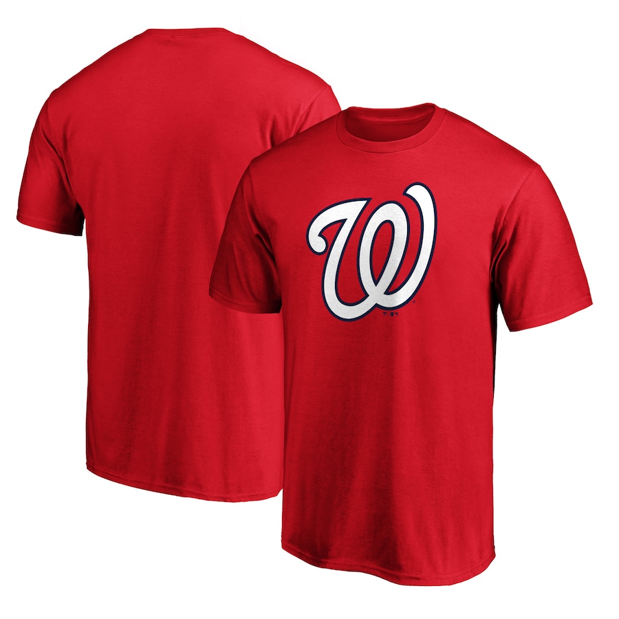 Men's Washington Nationals Red Official Logo T-Shirt Men's Washington Nationals Red Official Logo T-Shirt