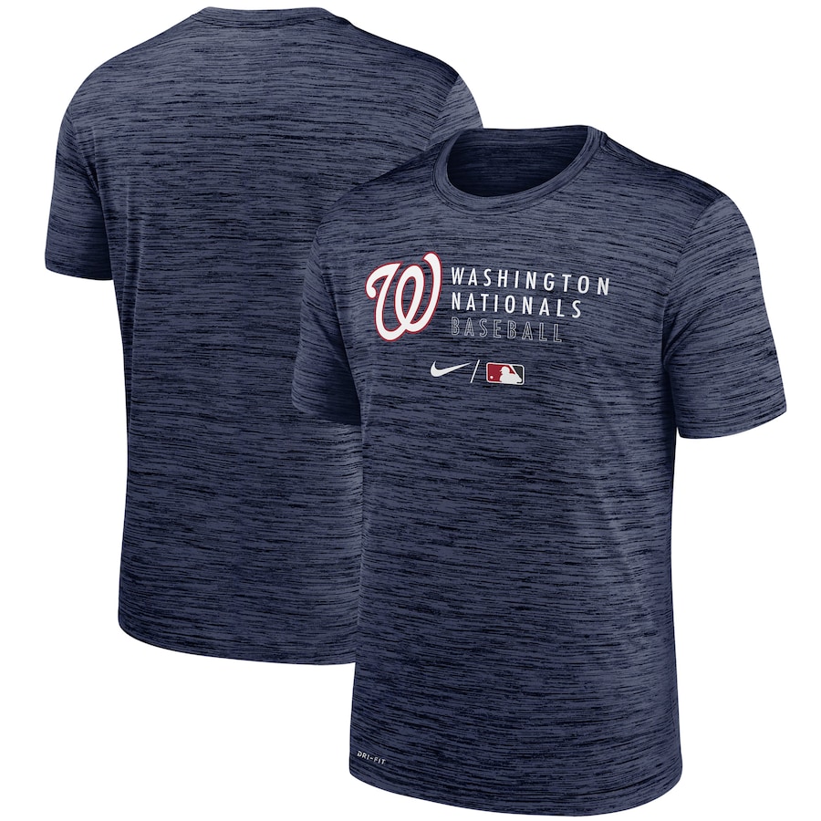 Men's Washington Nationals Nike Heathered Navy Authentic Collection Velocity Practice Performance T-Shirt Men's Washington Nationals Nike Heathered Navy Authentic Collection Velocity Practice Performance T-Shirt