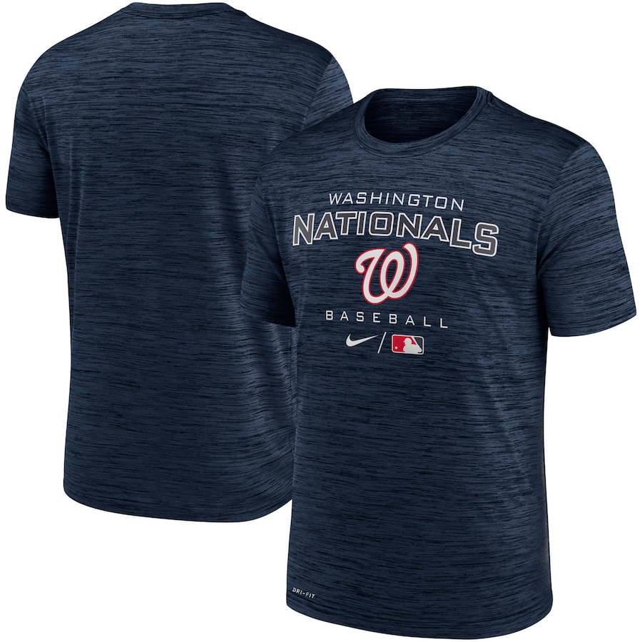 Men's Washington Nationals Nike Navy Authentic Collection Velocity Practice Performance T-Shirt Men's Washington Nationals Nike Navy Authentic Collection Velocity Practice Performance T-Shirt