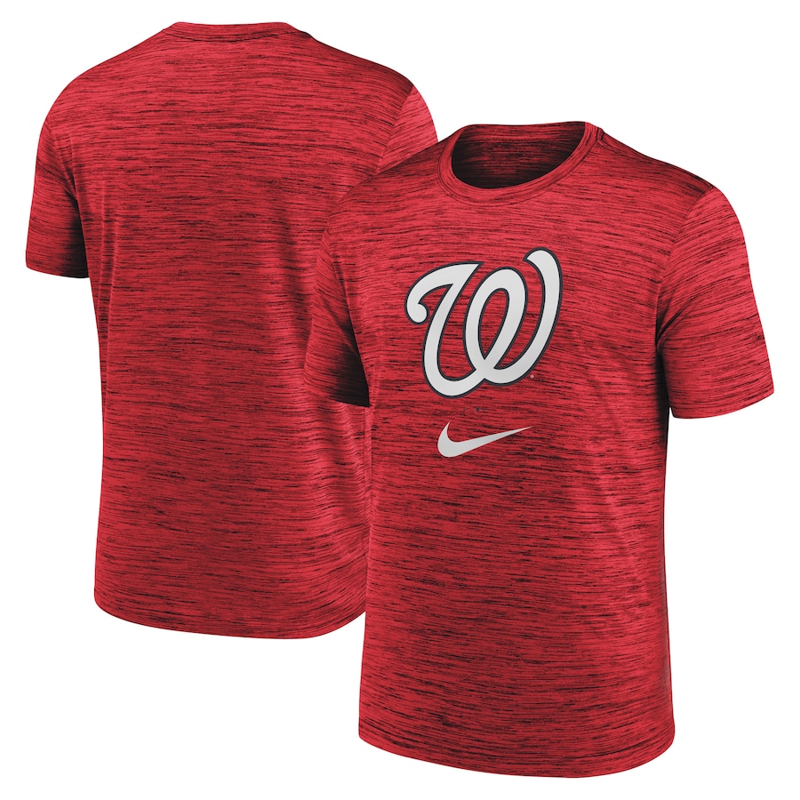 Men's Washington Nationals Nike Red Logo Velocity Performance T-Shirt Men's Washington Nationals Nike Red Logo Velocity Performance T-Shirt