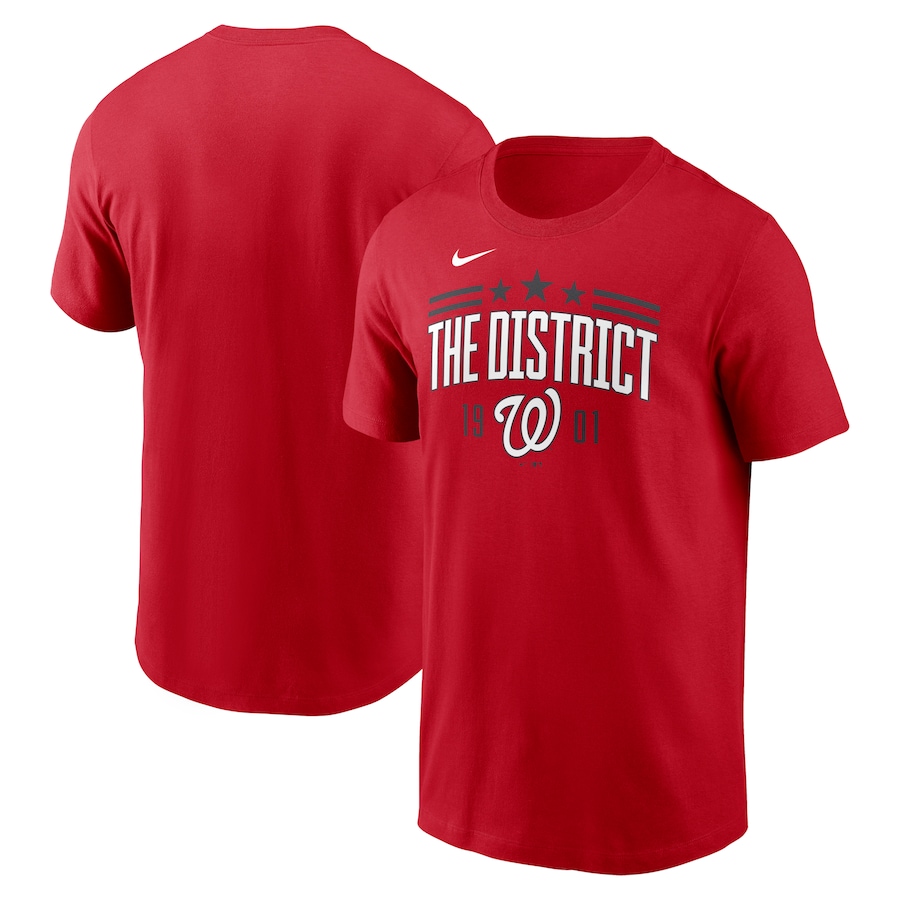 Men's Washington Nationals Nike Red The District 1901 Local Team T-Shirt Men's Washington Nationals Nike Red The District 1901 Local Team T-Shirt