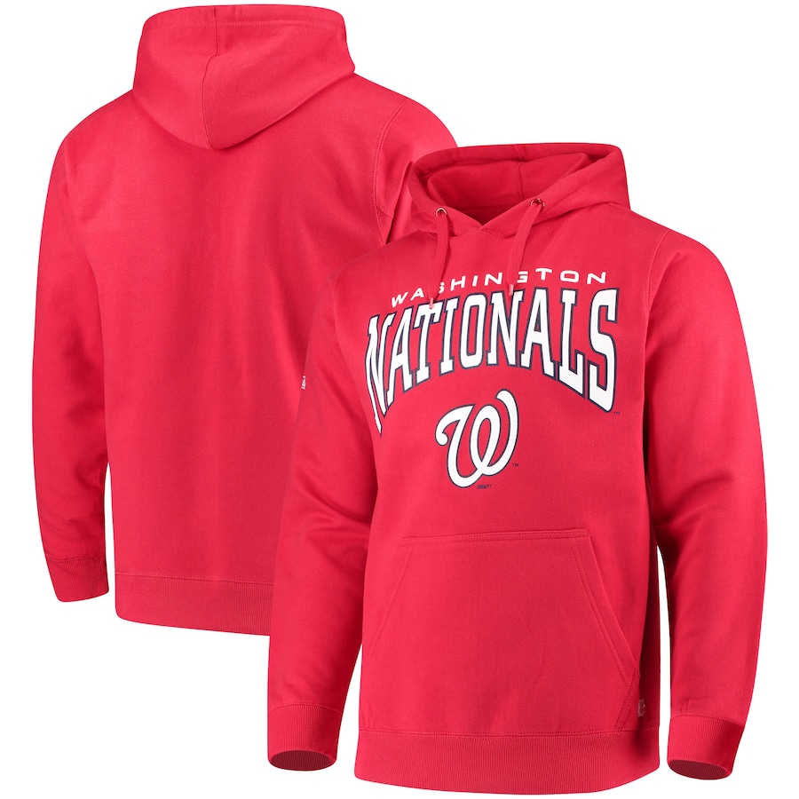 Men's Washington Nationals Stitches Red Team Pullover Hoodie Men's Washington Nationals Stitches Red Team Pullover Hoodie