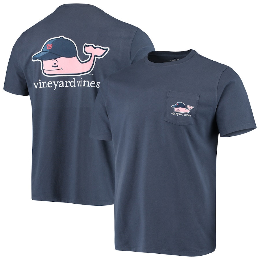 Men's Washington Nationals Vineyard Vines Navy Baseball Cap T-Shirt Men's Washington Nationals Vineyard Vines Navy Baseball Cap T-Shirt