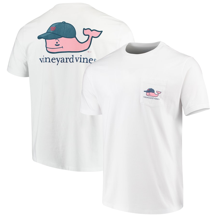 Men's Washington Nationals Vineyard Vines White Baseball Cap T-Shirt Men's Washington Nationals Vineyard Vines White Baseball Cap T-Shirt