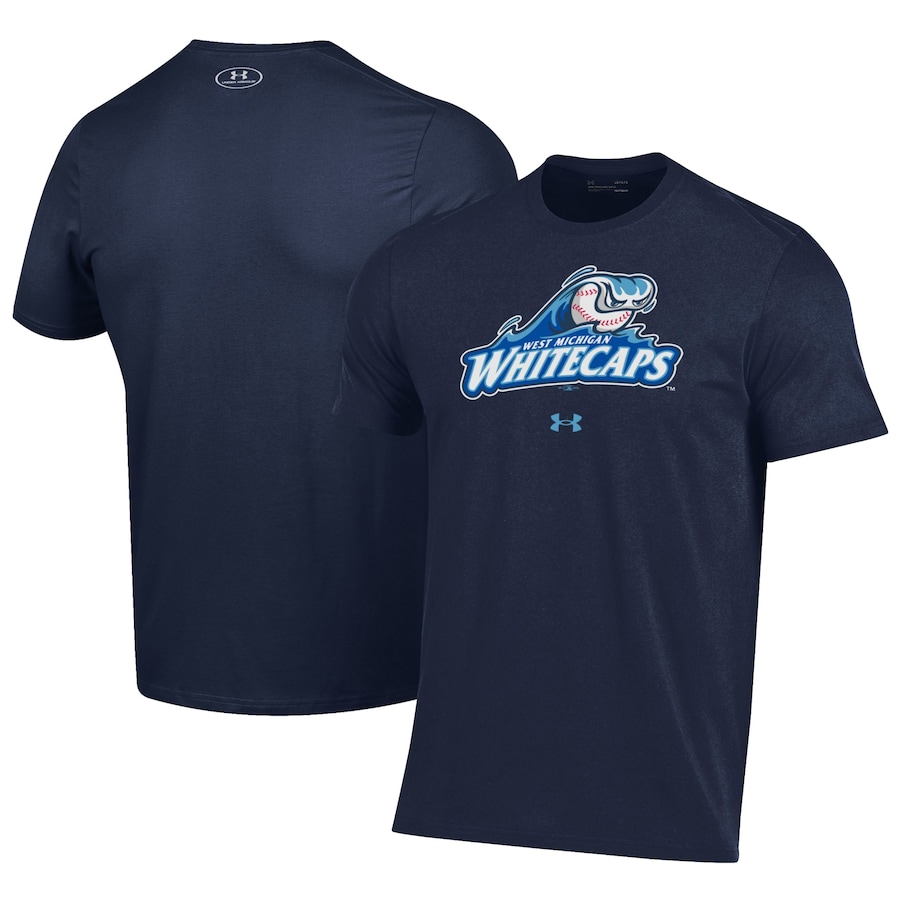 Men's West Michigan Whitecaps Under Armour Navy Performance T-Shirt Men's West Michigan Whitecaps Under Armour Navy Performance T-Shirt