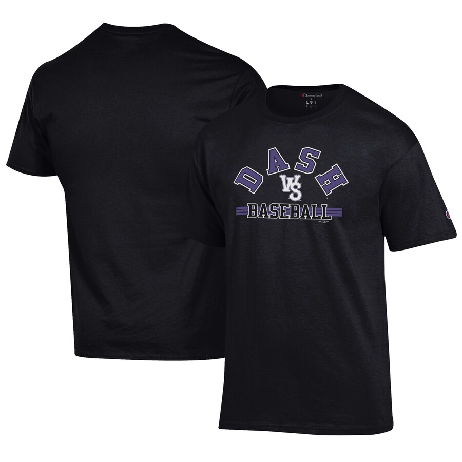 Men's Winston-Salem Dash Champion Black Jersey T-Shirt Men's Winston-Salem Dash Champion Black Jersey T-Shirt