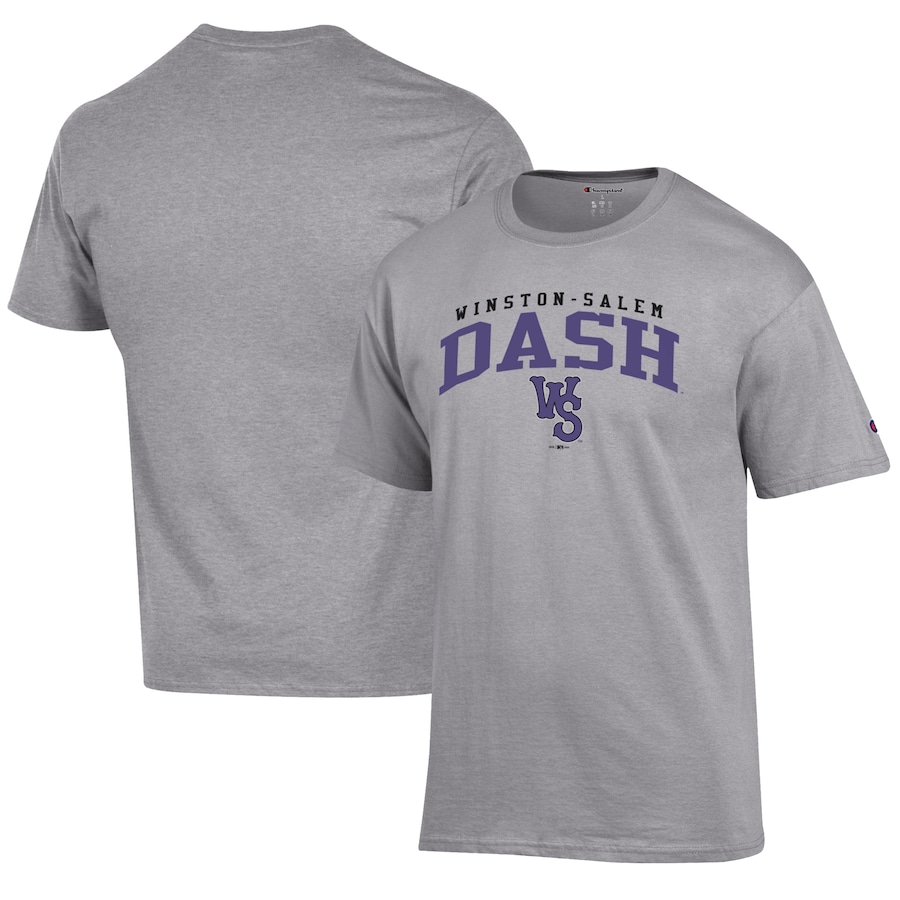Men's Winston-Salem Dash Champion Gray Jersey T-Shirt Men's Winston-Salem Dash Champion Gray Jersey T-Shirt