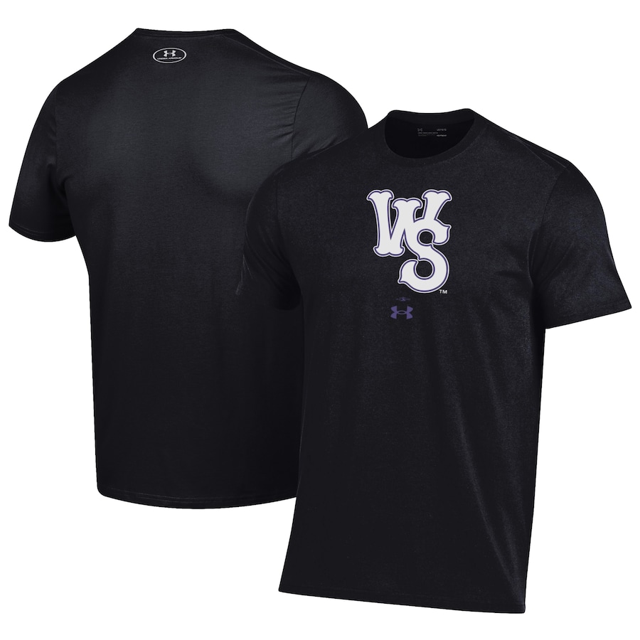 Men's Winston-Salem Dash Under Armour Black Performance T-Shirt Men's Winston-Salem Dash Under Armour Black Performance T-Shirt