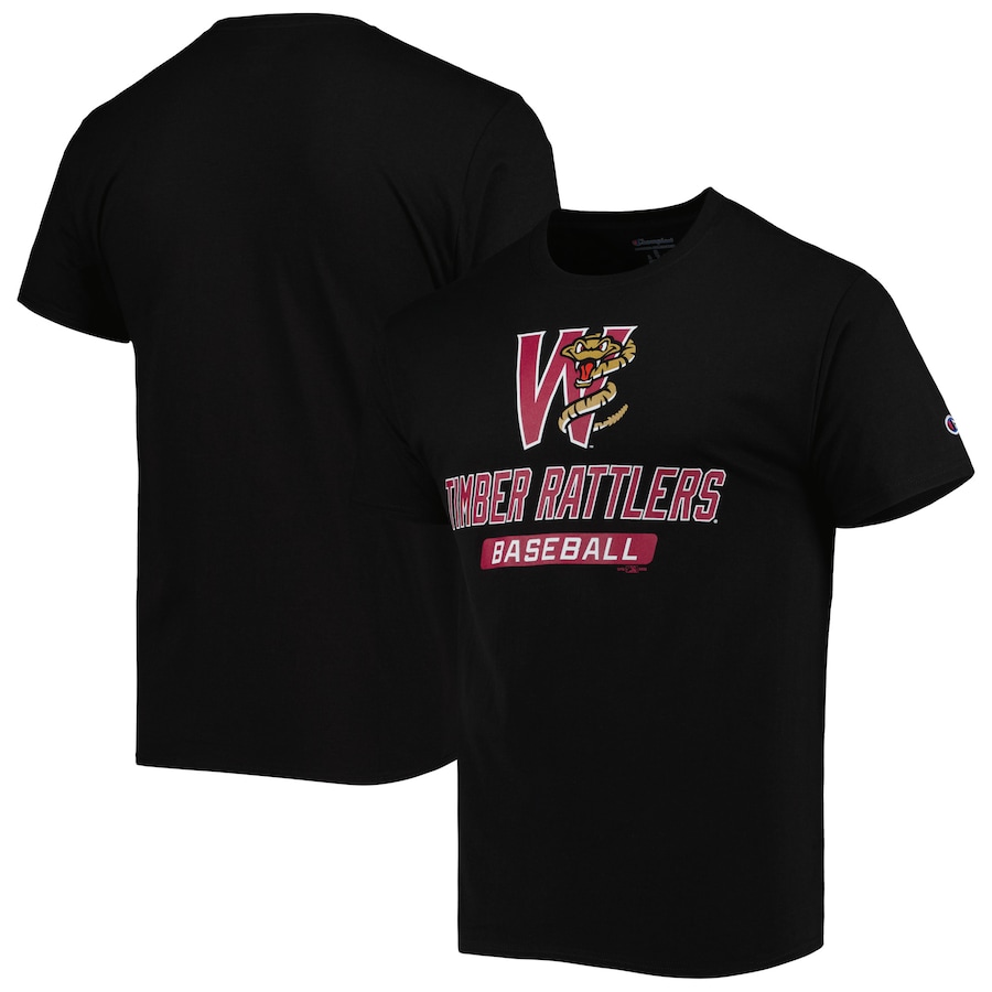 Men's Wisconsin Timber Rattlers Champion Black Jersey T-Shirt