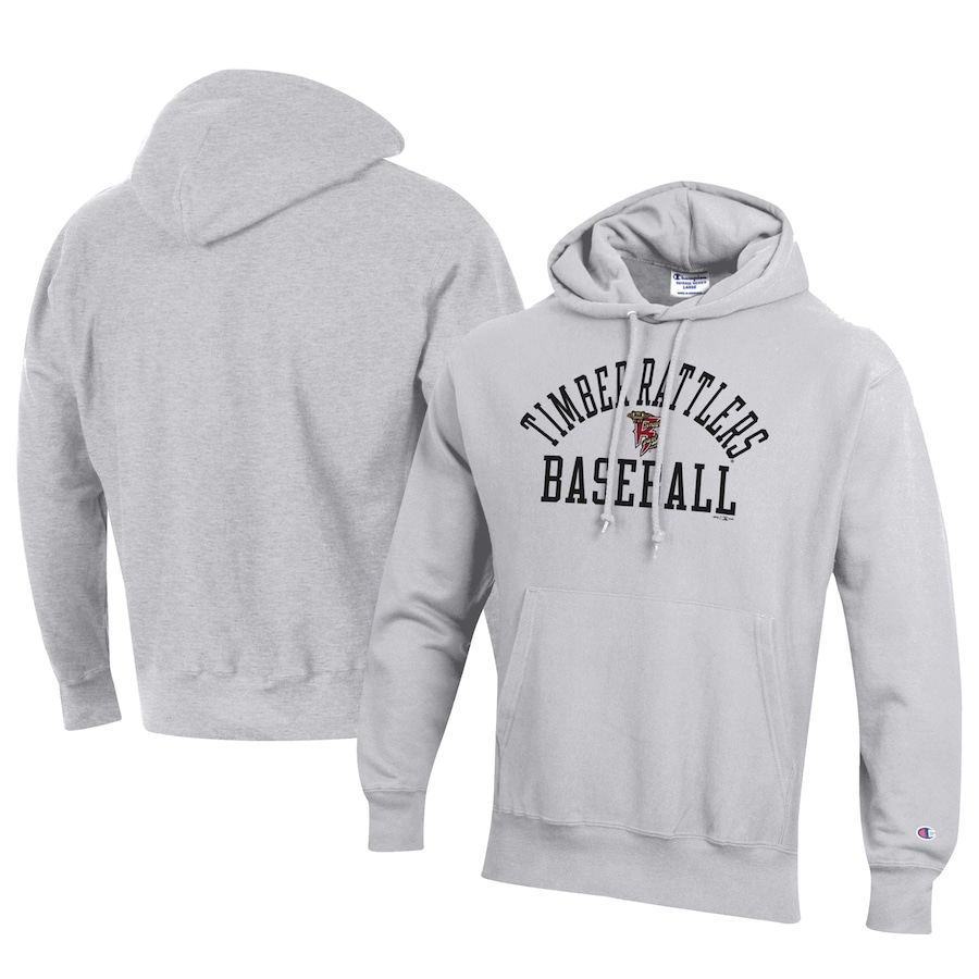 Men's Wisconsin Timber Rattlers Champion Gray Baseball Reverse Weave Pullover Hoodie Men's Wisconsin Timber Rattlers Champion Gray Baseball Reverse Weave Pullover Hoodie