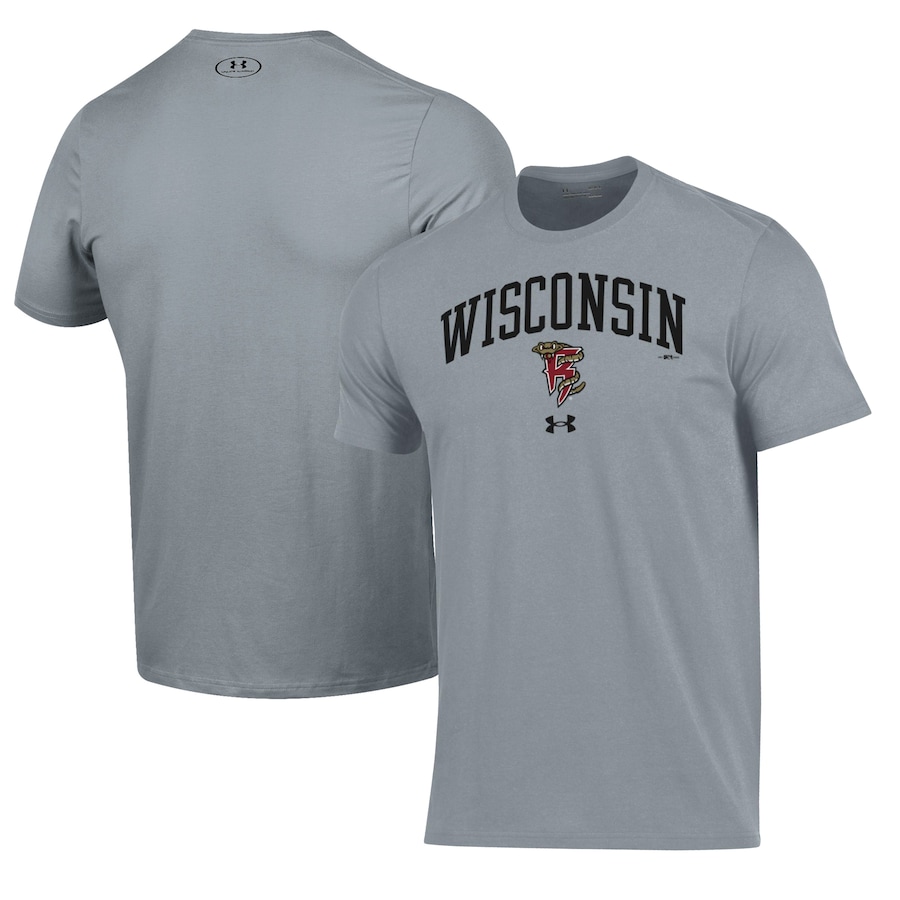 Men's Wisconsin Timber Rattlers Under Armour Gray Performance T-Shirt