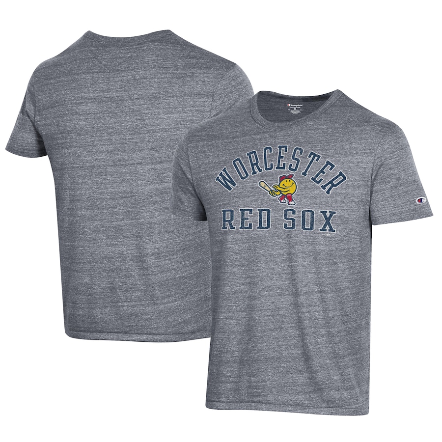 Men's Worcester Red Sox Champion Gray Ultimate Tri-Blend T-Shirt