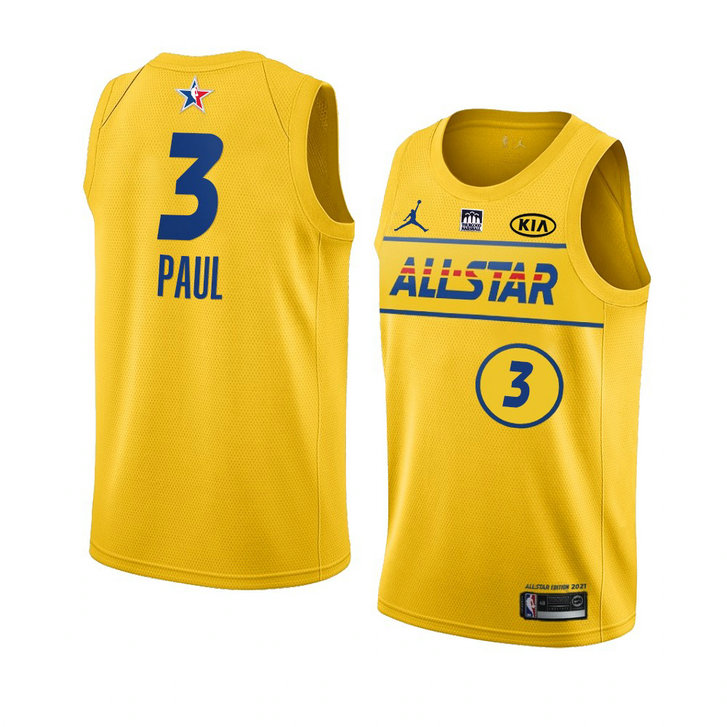Phoenix Suns Chris Paul 2021 NBA All-Star Game Western Conference Jersey Gold