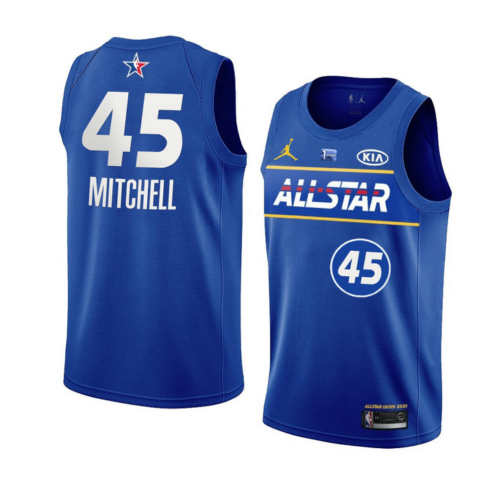 Utah Jazz Donovan Mitchell 2021 NBA All-Star Game Eastern Conference Jersey Royal
