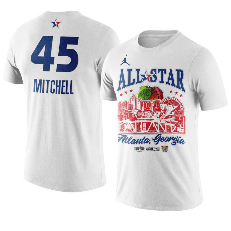 Utah Jazz Donovan Mitchell Support Black Colleges 2021 NBA All-Star Game T-Shirt White Utah Jazz Donovan Mitchell Support Black Colleges 2021 NBA All-Star Game T-Shirt White
