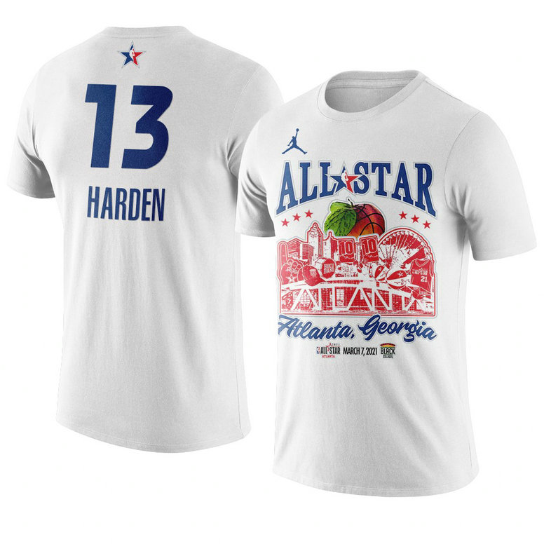Brooklyn Nets James Harden Support Black Colleges 2021 NBA All-Star Game T-Shirt White Brooklyn Nets James Harden Support Black Colleges 2021 NBA All-Star Game T-Shirt White