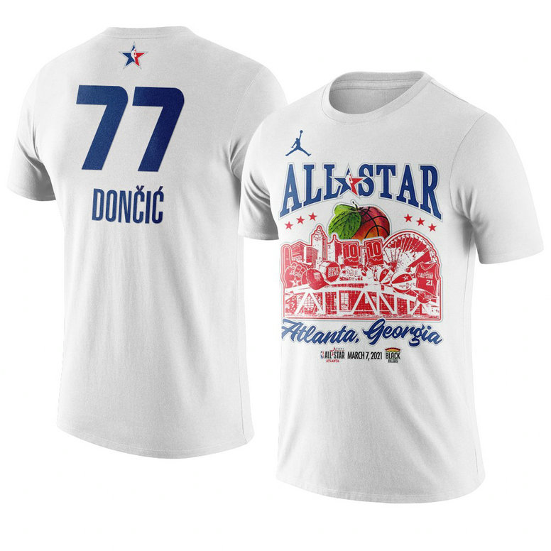 Dallas Mavericks Luka Doncic Support Black Colleges 2021 NBA All-Star Game T-Shirt White Dallas Mavericks Luka Doncic Support Black Colleges 2021 NBA All-Star Game T-Shirt White