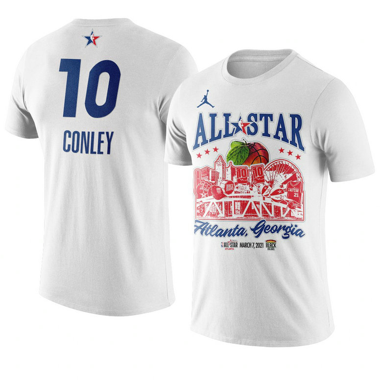 Utah Jazz Mike Conley Support Black Colleges 2021 NBA All-Star Game T-Shirt White Utah Jazz Mike Conley Support Black Colleges 2021 NBA All-Star Game T-Shirt White
