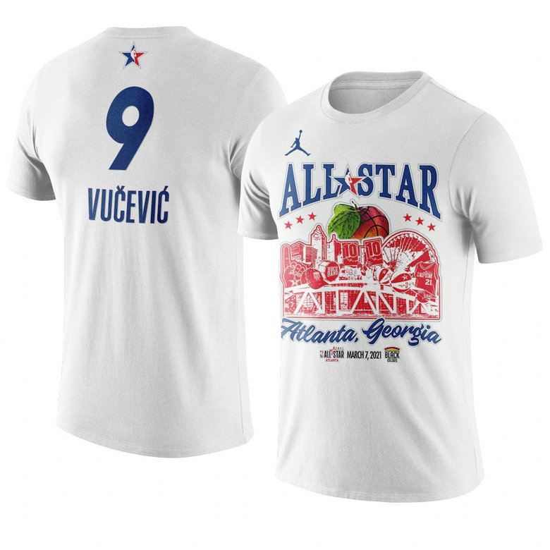 Orlando Magic Nikola Vucevic Support Black Colleges 2021 NBA All-Star Game T-Shirt White Orlando Magic Nikola Vucevic Support Black Colleges 2021 NBA All-Star Game T-Shirt White