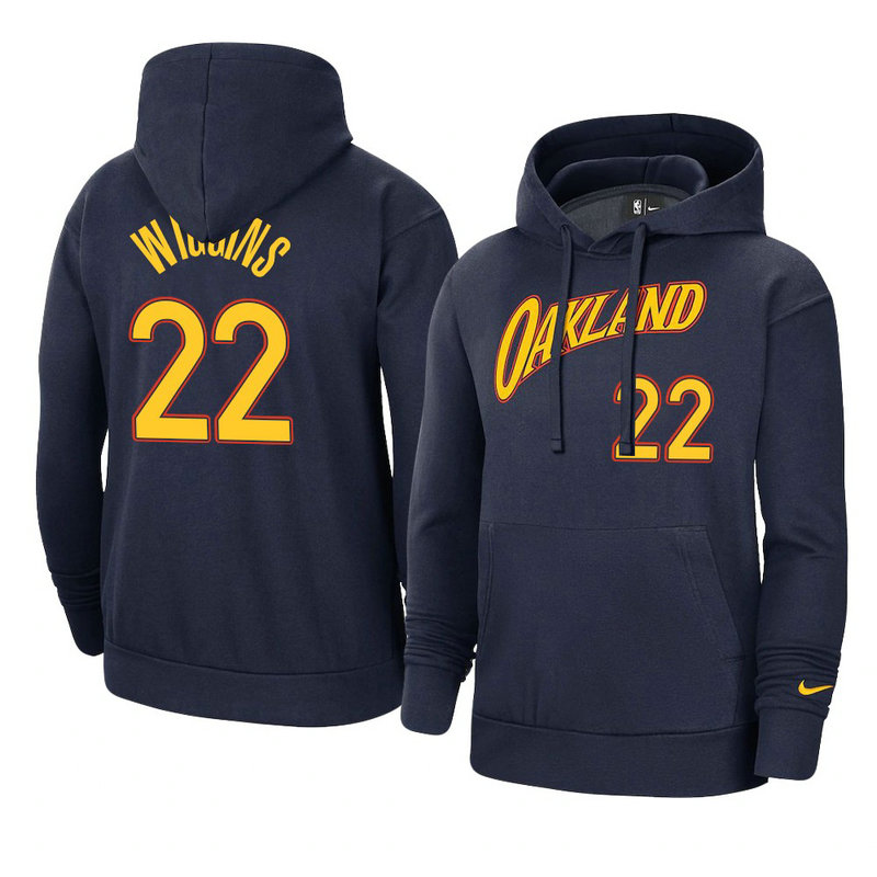 Golden State Warriors Andrew Wiggins Navy Oakland Forever 2021 City Edition Hoodie Golden State Warriors Andrew Wiggins Navy Oakland Forever 2021 City Edition Hoodie