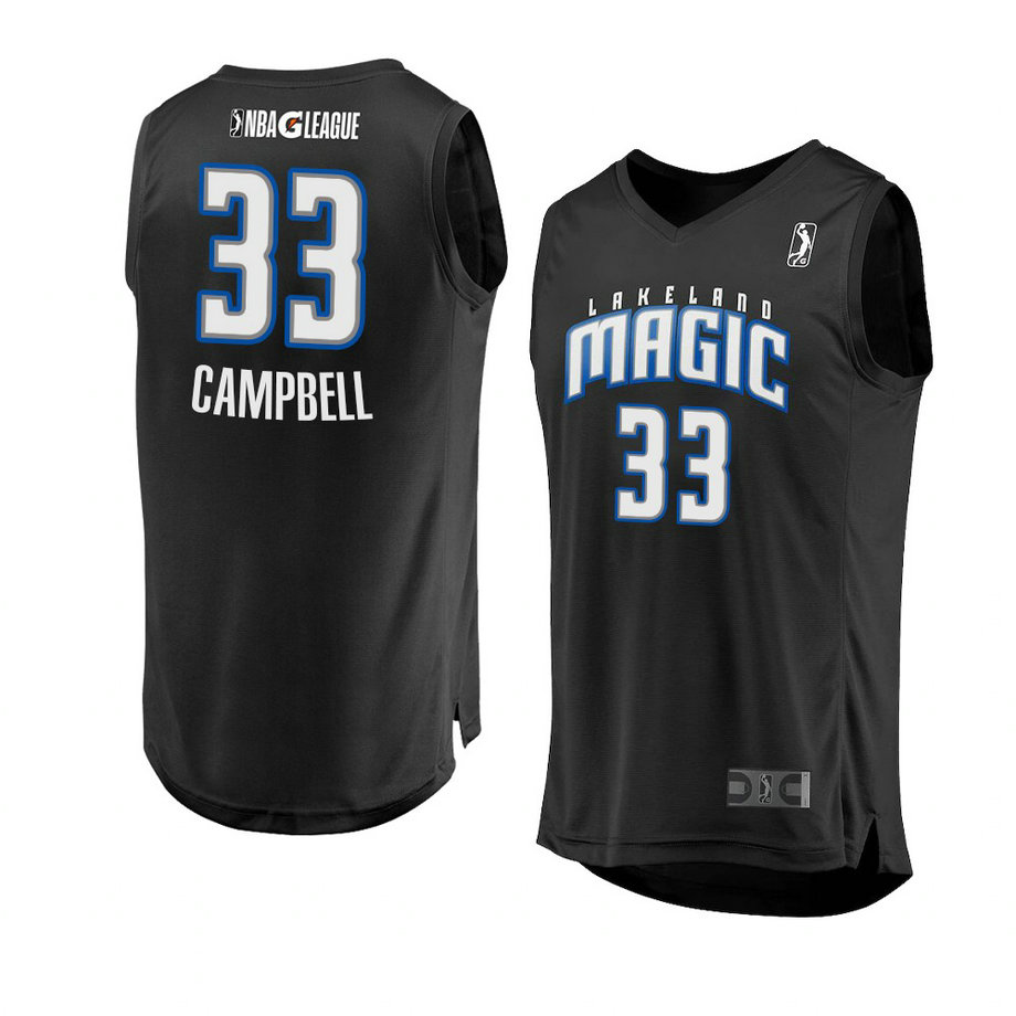 Lakeland Magic Antonio Campbell 2021 NBA G League Champions Replica Jersey Black Lakeland Magic Antonio Campbell 2021 NBA G League Champions Replica Jersey Black