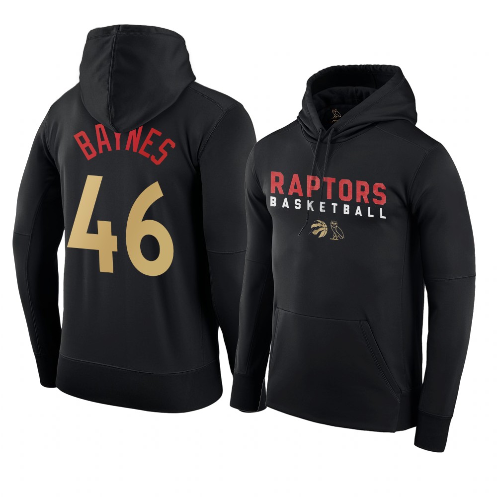 Toronto Raptors Aron Baynes Black 2021 OVO Drake Pre-Game Hoodie