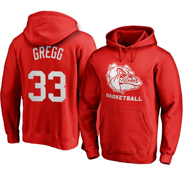 Ben Gregg Gonzaga Bulldogs Personalized Basketball Hoodie 2021 Name & Number Red