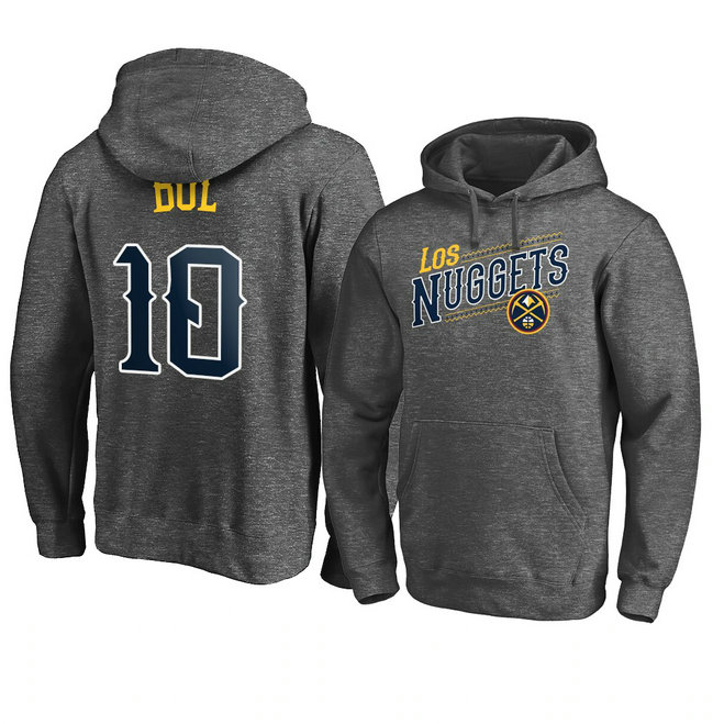 Denver Nuggets Bol Bol 2021 Noches Ene-Be-A Core Pullover Hoodie - Charcoal