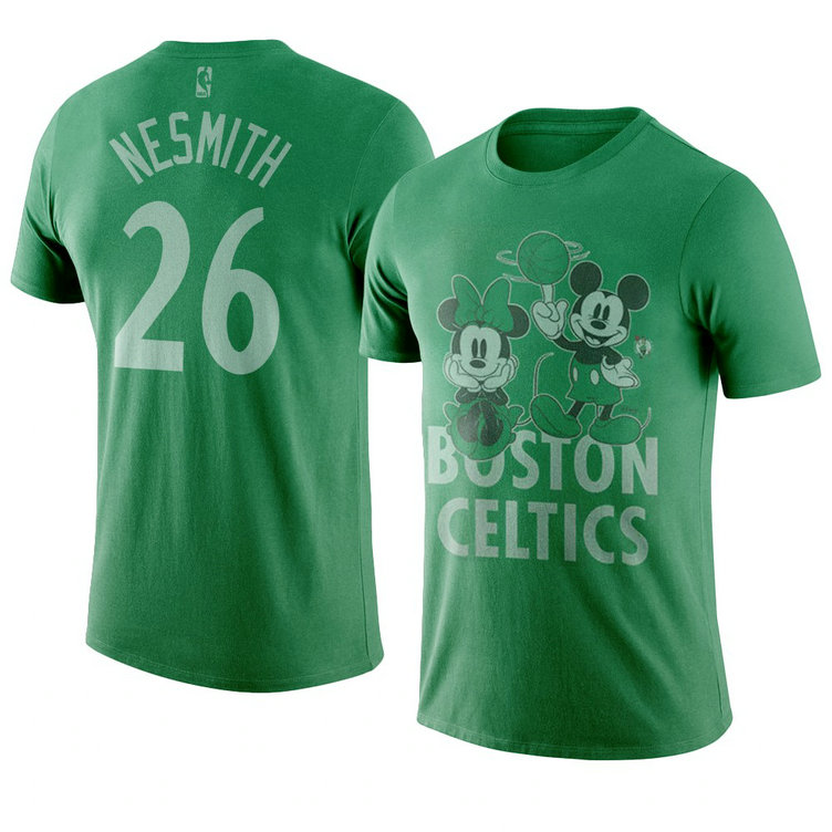Boston Celtics Aaron Nesmith 2021 City Edition Disney Mickey Minnie T-Shirt Boston Celtics Aaron Nesmith 2021 City Edition Disney Mickey Minnie T-Shirt