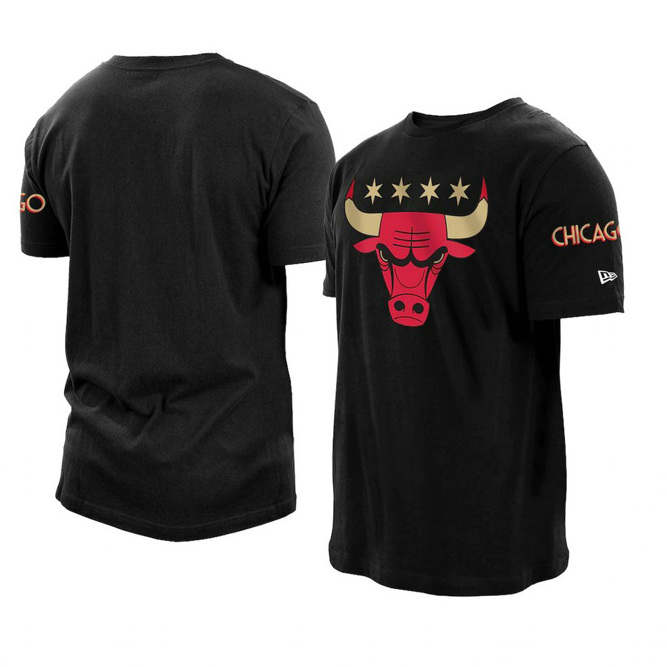 Chicago Bulls 2021 City Edition T-Shirt Black Chicago Bulls 2021 City Edition T-Shirt Black