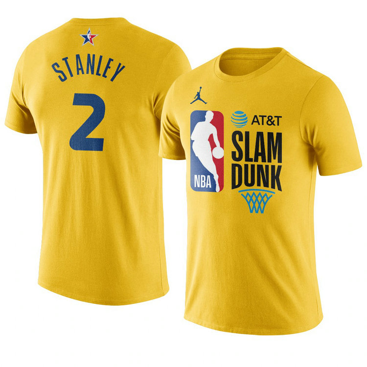 Indiana Pacers Cassius Stanley 2021 NBA All-Star Game SLAM-DUNK T-Shirt Gold