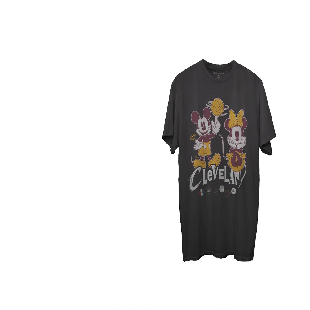 Cleveland Cavaliers Black Disney Mickey Minnie Junk Food 2021 City Edition T-Shirt Cleveland Cavaliers Black Disney Mickey Minnie Junk Food 2021 City Edition T-Shirt