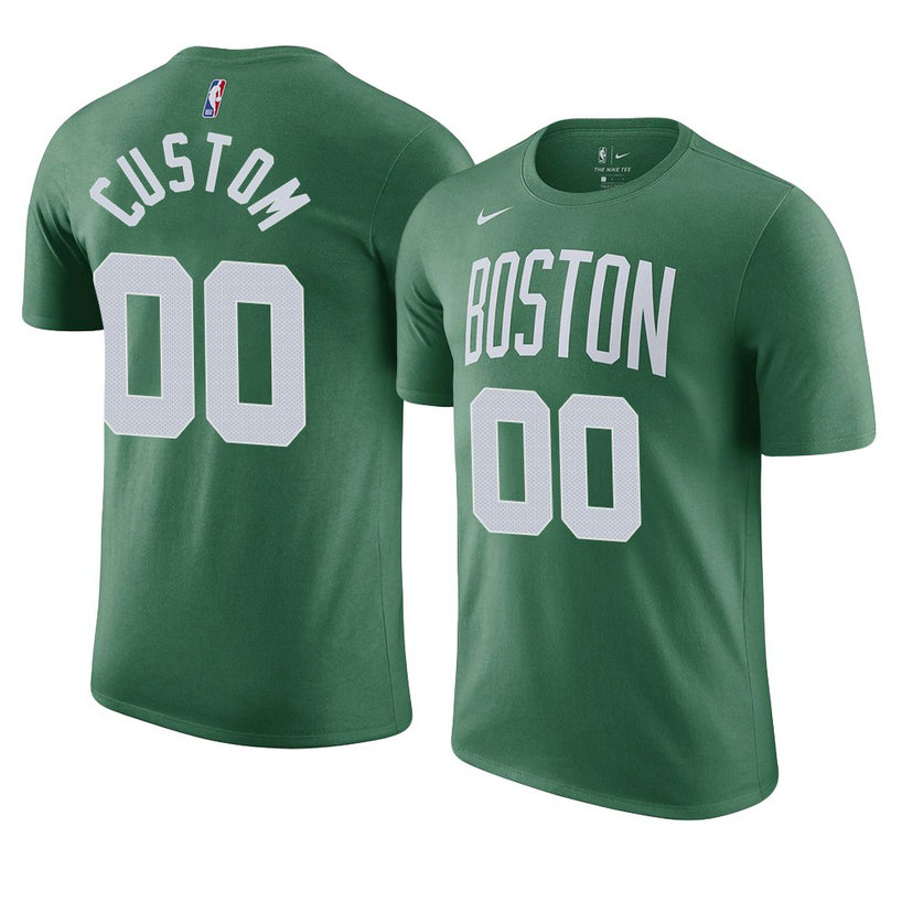 Boston Celtics Custom 2021 Icon Edition T-Shirt Green